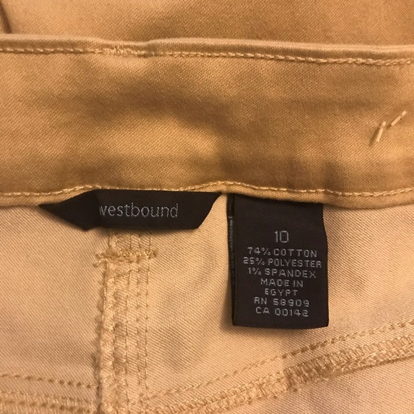❌Westbound khaki capris. Sz. 10 - Picture 3 of 3